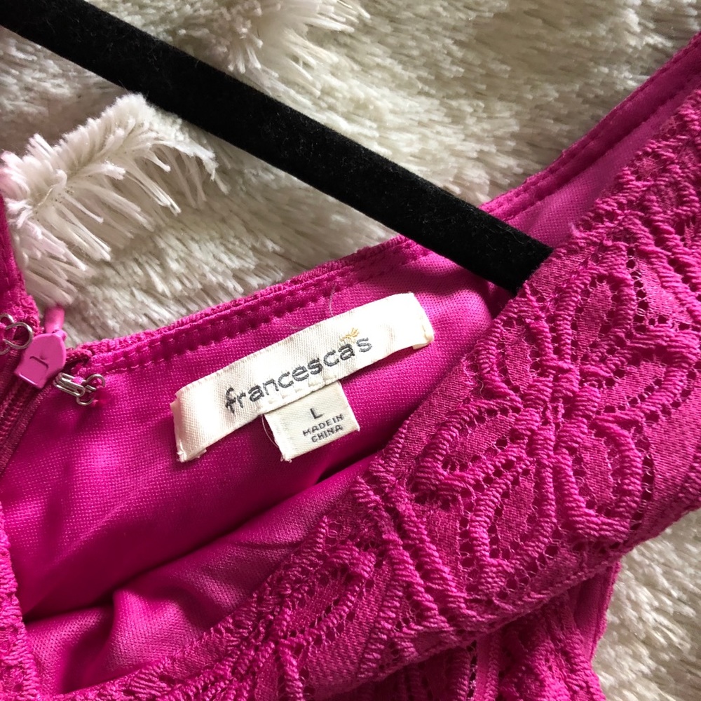 Beautiful Francesca’s pink cutout mini dress - Picture 3 of 4